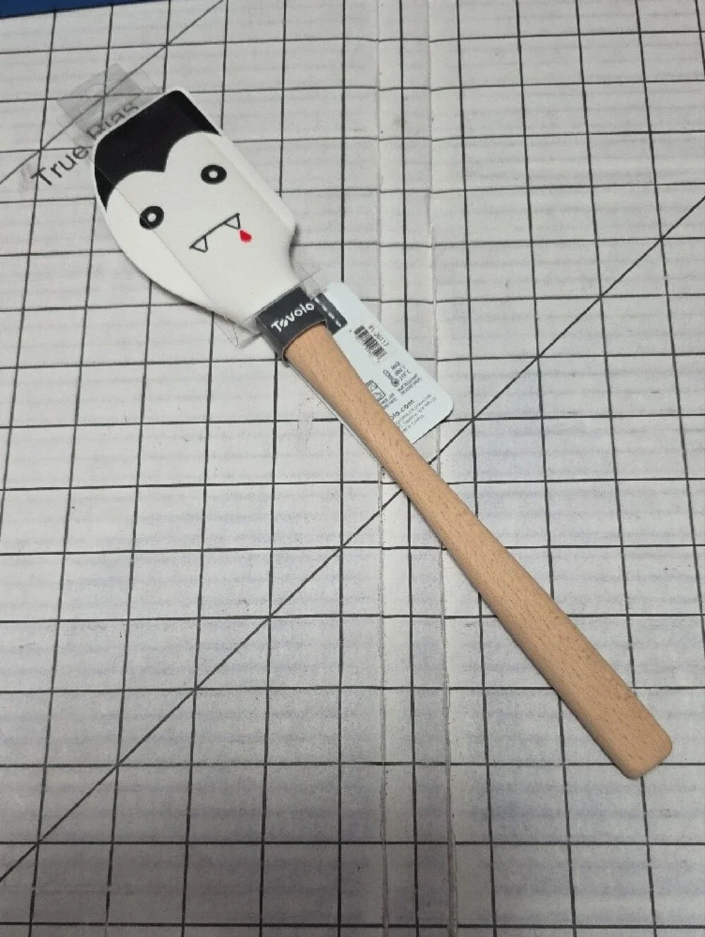 Tovolo Vampire Silicone Spatula W Wood Handle - White & Black, NIP,  Spatulart